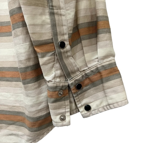 Roper Medium Vintage Long Sleeve Southwestern Aztec  Rodeo Snap Button Shirt G3 - Picture 3 of 5